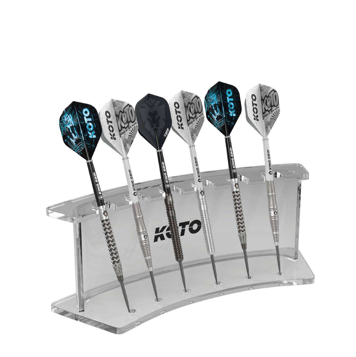 KOTO 6 Holes Wave Darts Display - Dart Holder