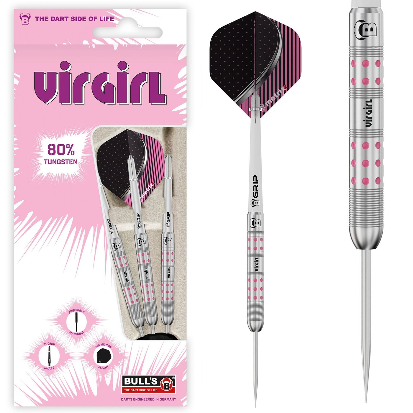 Bull's Virgirl VR1 80% - Steel Tip Darts