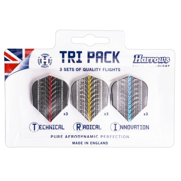 Harrows Supergrip TRI PACK Darts Flights