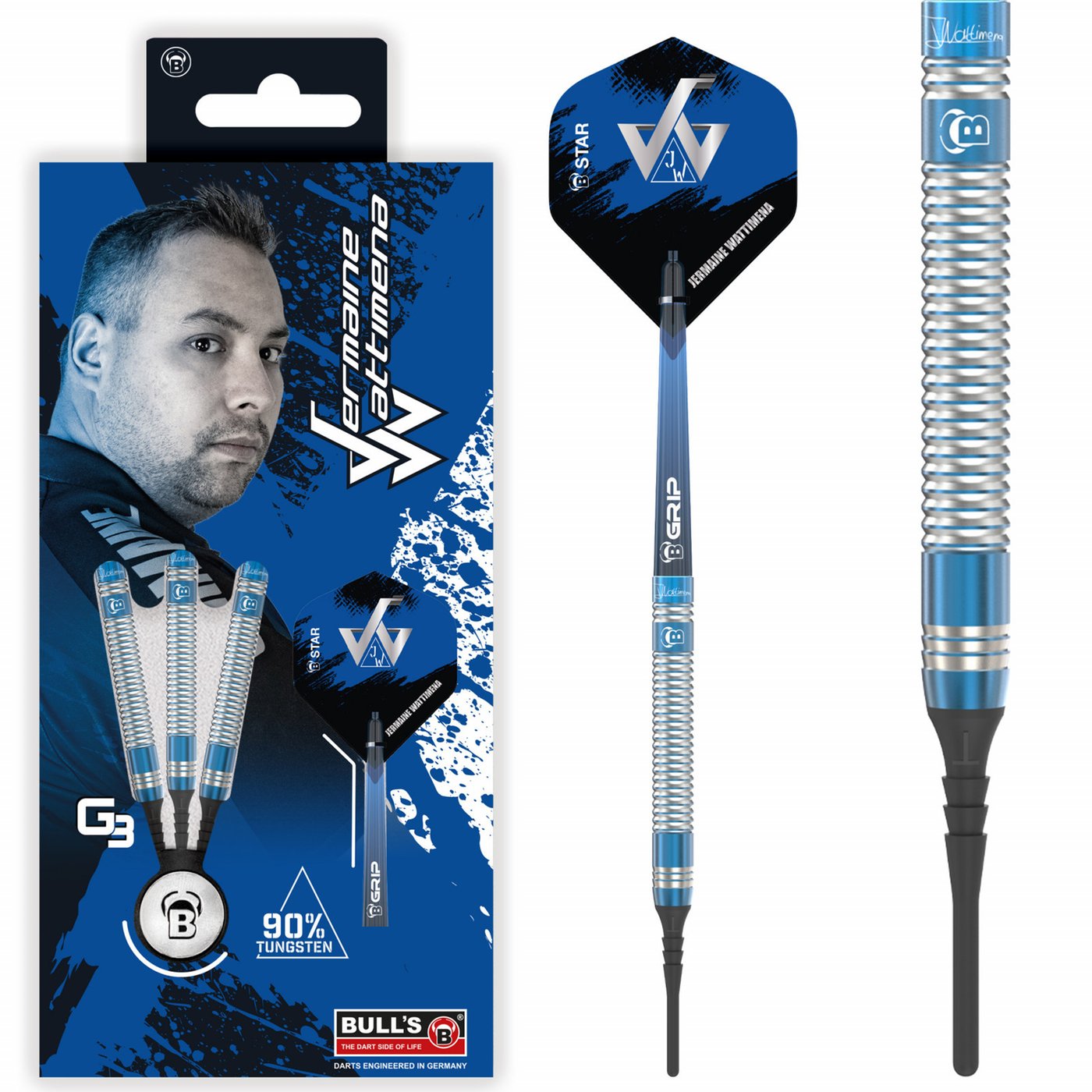 BULL'S Jermaine Wattimena G3 90% Soft Tip Darts