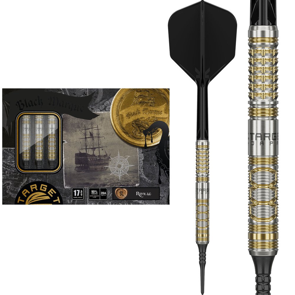 Target Japan Black Marque Reyn G2 90% Soft Tip Darts