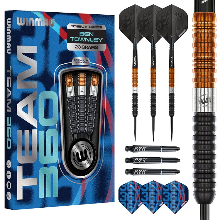 Winmau Team 360 Ben Townley 90% - Steel Tip Darts