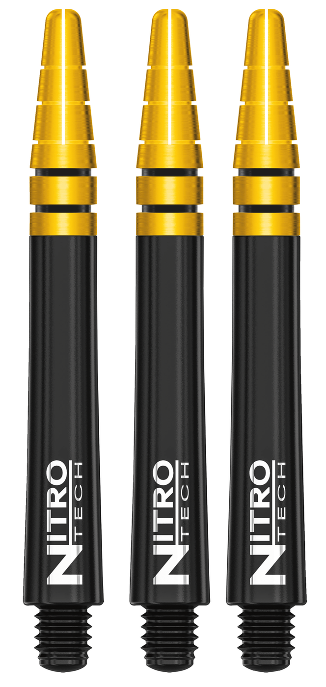 Red Dragon Nitrotech Black/Gold Darts Shafts