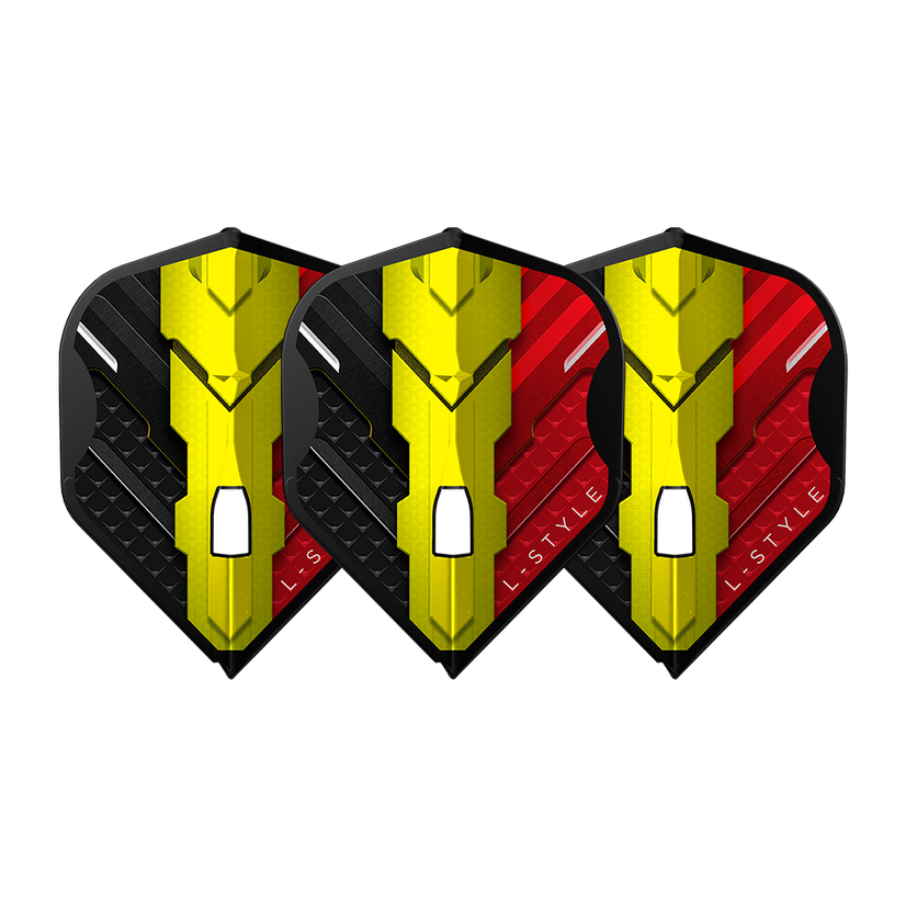 L-Style L1 Pro V-Series Belgium Black V1 Darts Flights