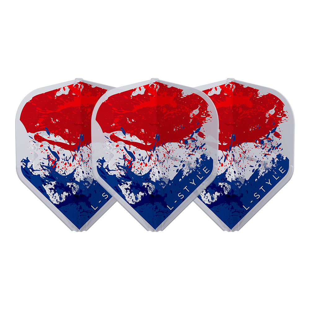 L-Style L1 EZ Jelle Klaasen V6 Clear White Darts Flights