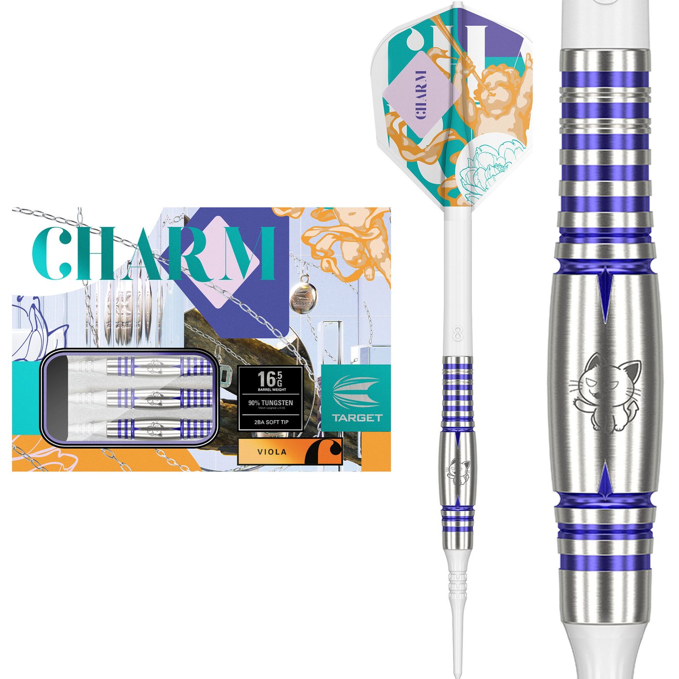 Target Japan Charm Viola 1.0 90% Soft Tip Darts