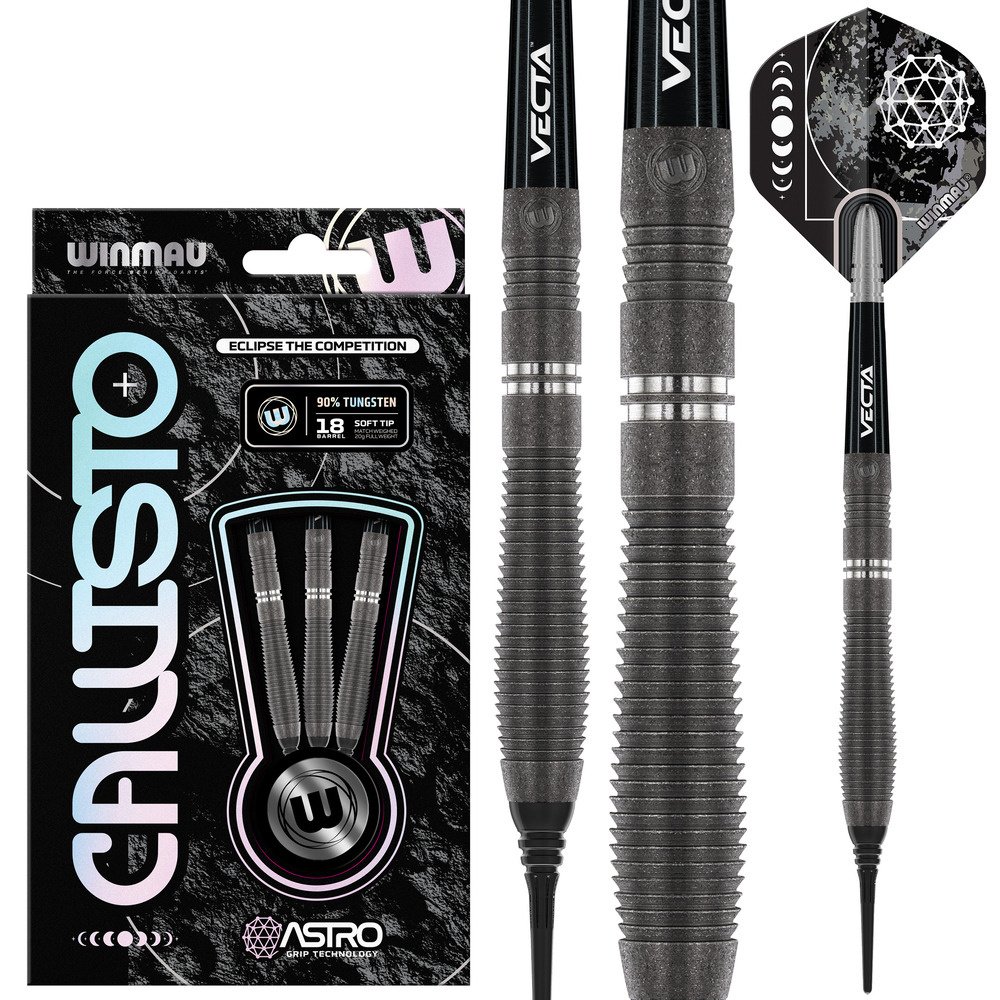 [Deuxième chance]Winmau Callisto 02 90% Soft Tip-20g - Fléchettes pointe Plastique