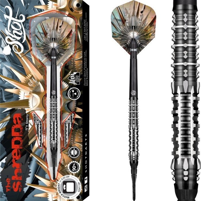 Shot Gnarly Shredda 90% Soft Tip Darts