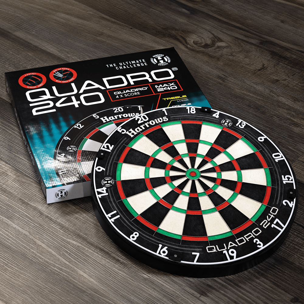 Harrows Quadro 240 - Professional Dartboard - Dartshopper.com