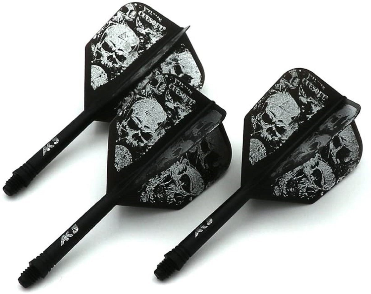 Cuesoul - ROST Integrated Flights - Skeleton Black Shape - Dart Flights