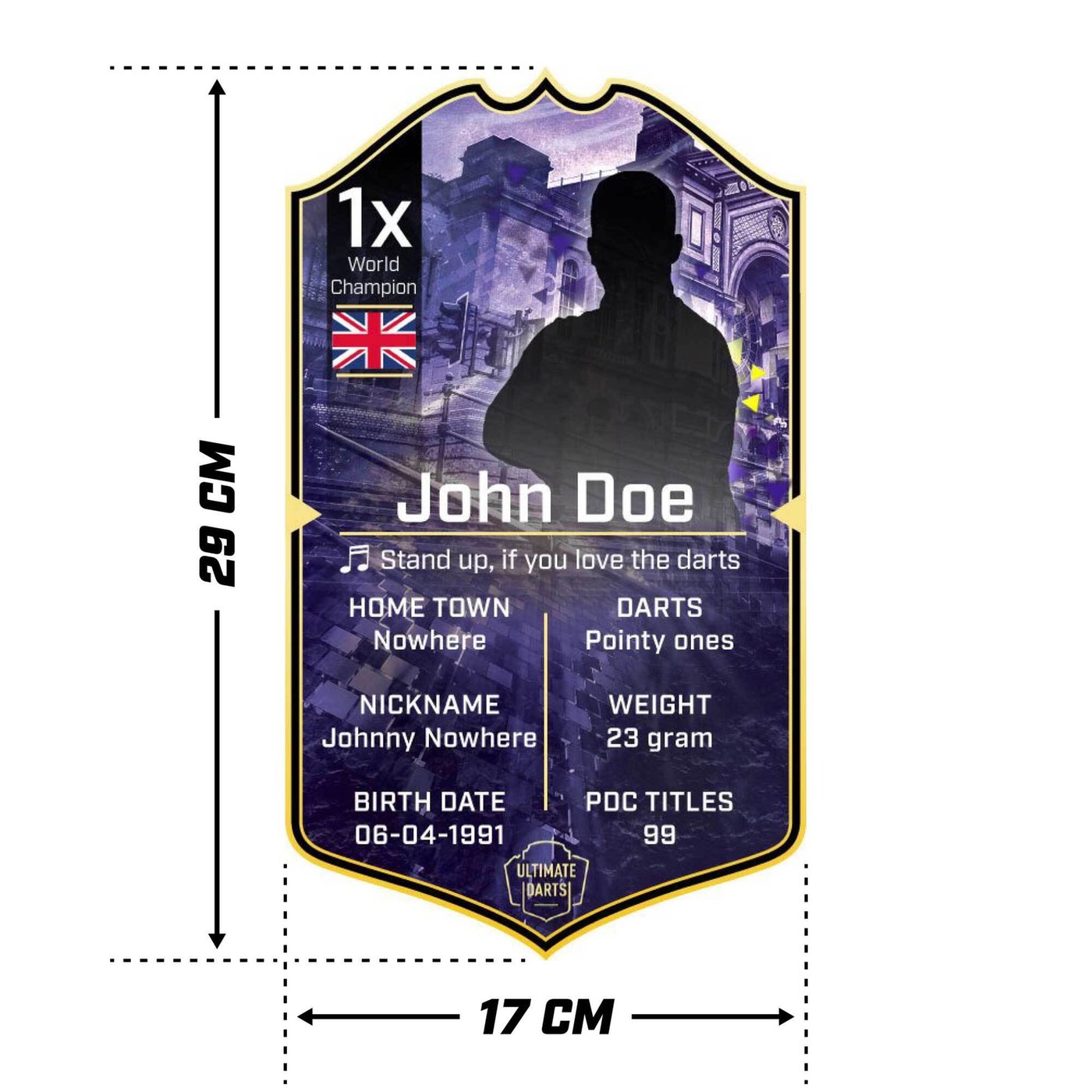 Custom Ultimate Darts Card
