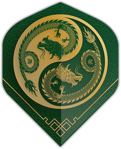 Dartshopper Dragon Green NO2 - Dart Flights