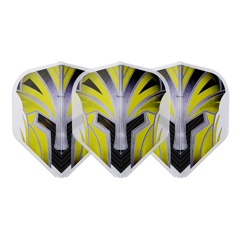 L-Style EZ L1 Prime Series Yellow Clear White Darts Flights