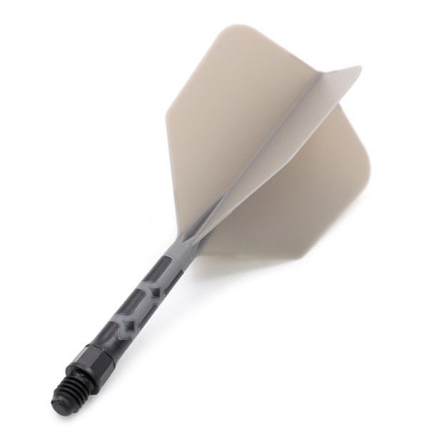 Cuesoul - ROST T19 Integrated Dart Flights - Big Wing - Grey Black - Dart Flights