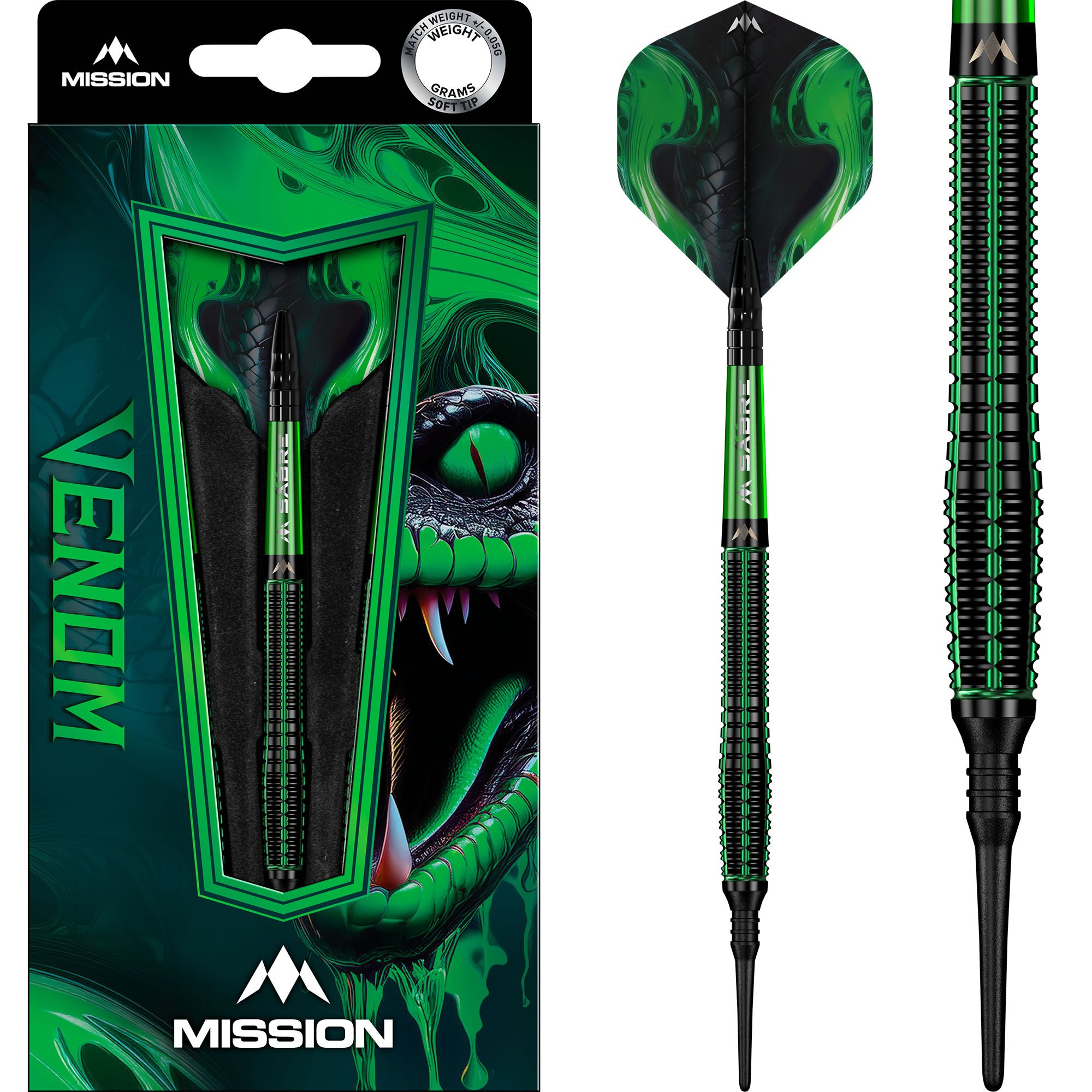 Mission Venom 90% - Soft Tip Darts - Dartshopper.com