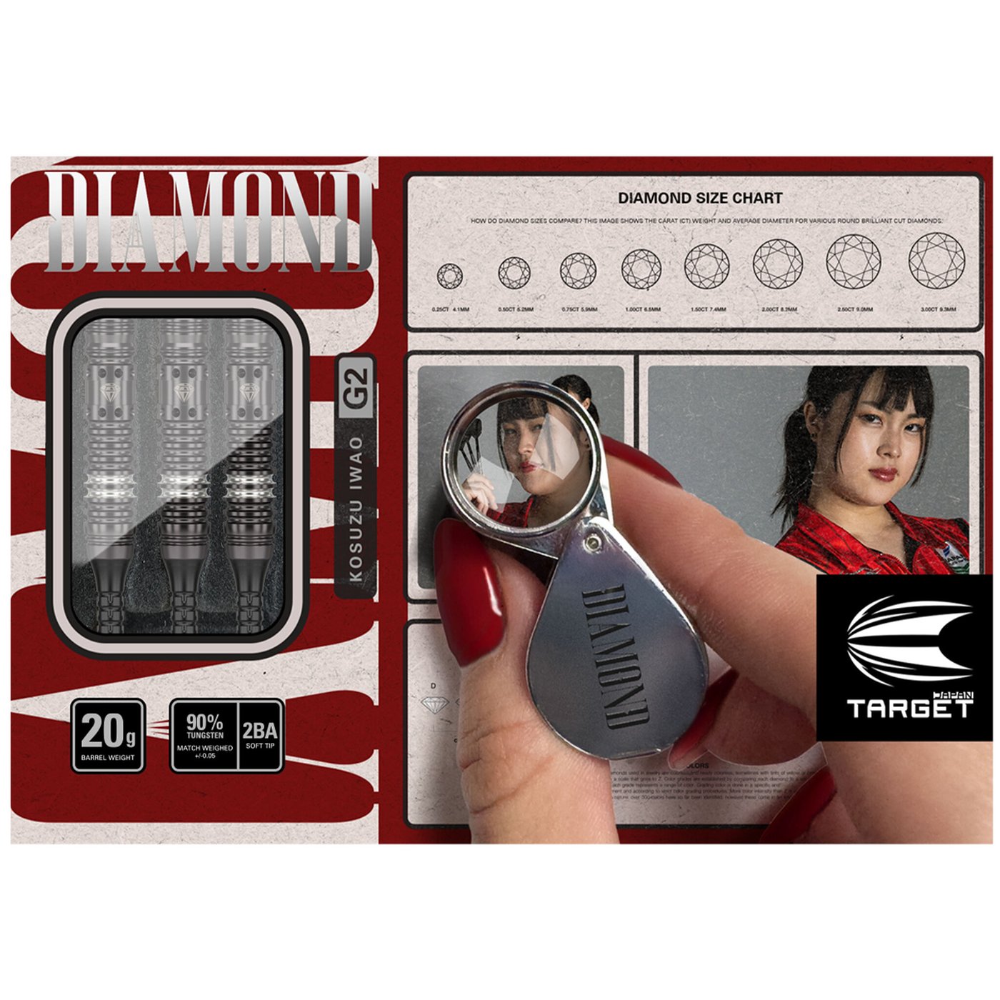 Target Japan Prime Series JPN Diamond G2 Max 90% Soft Tip Darts