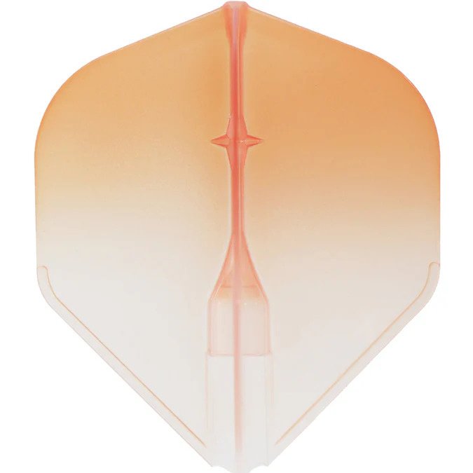 L-Style EZ L1 Standard 2-Tone Clear White Orange Darts Flights