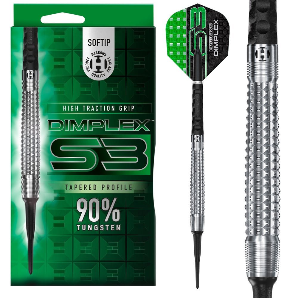 Harrows Dimplex S3 Tapered 90% - Soft Tip Darts