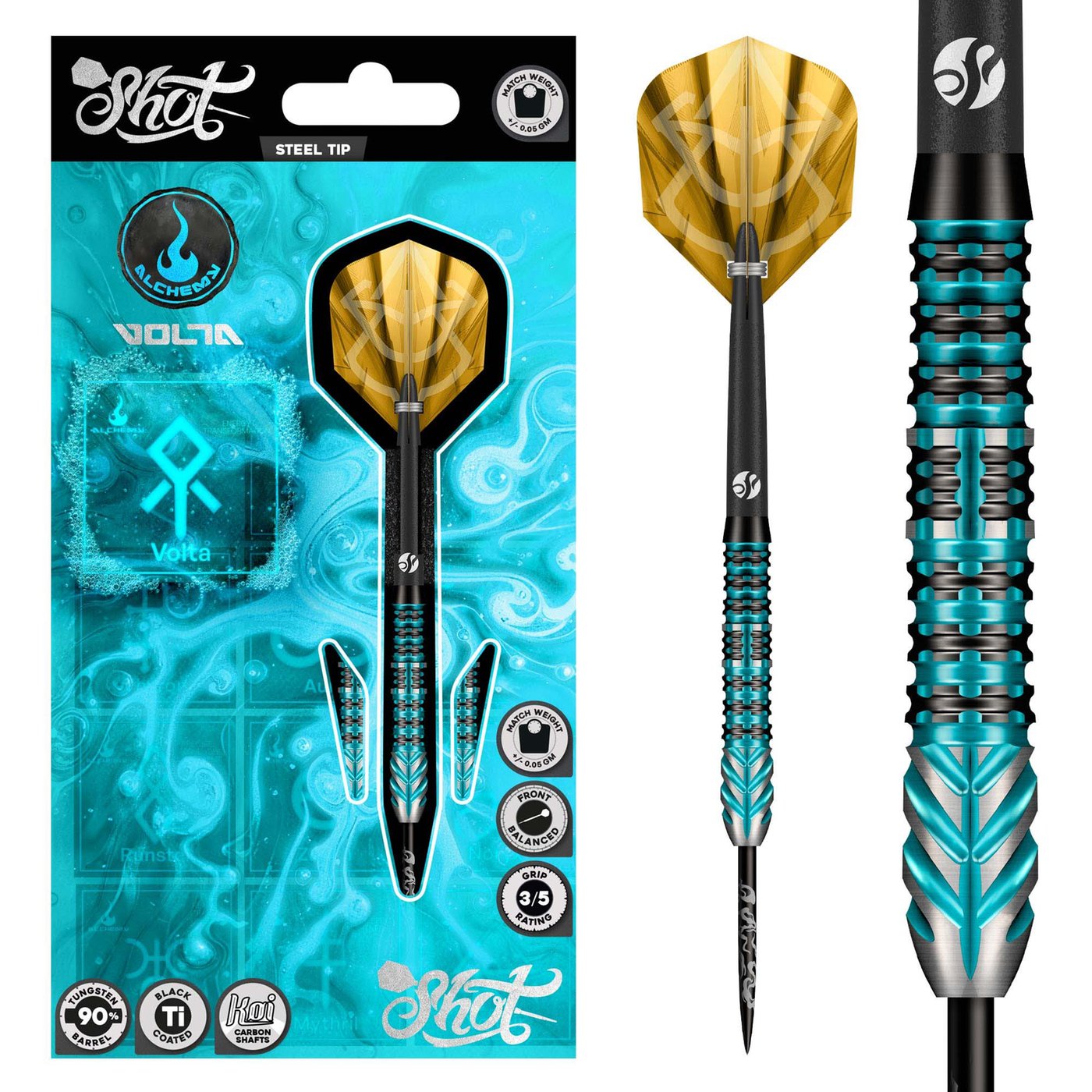 Shot Alchemy Volta 90% - Steel Tip Darts