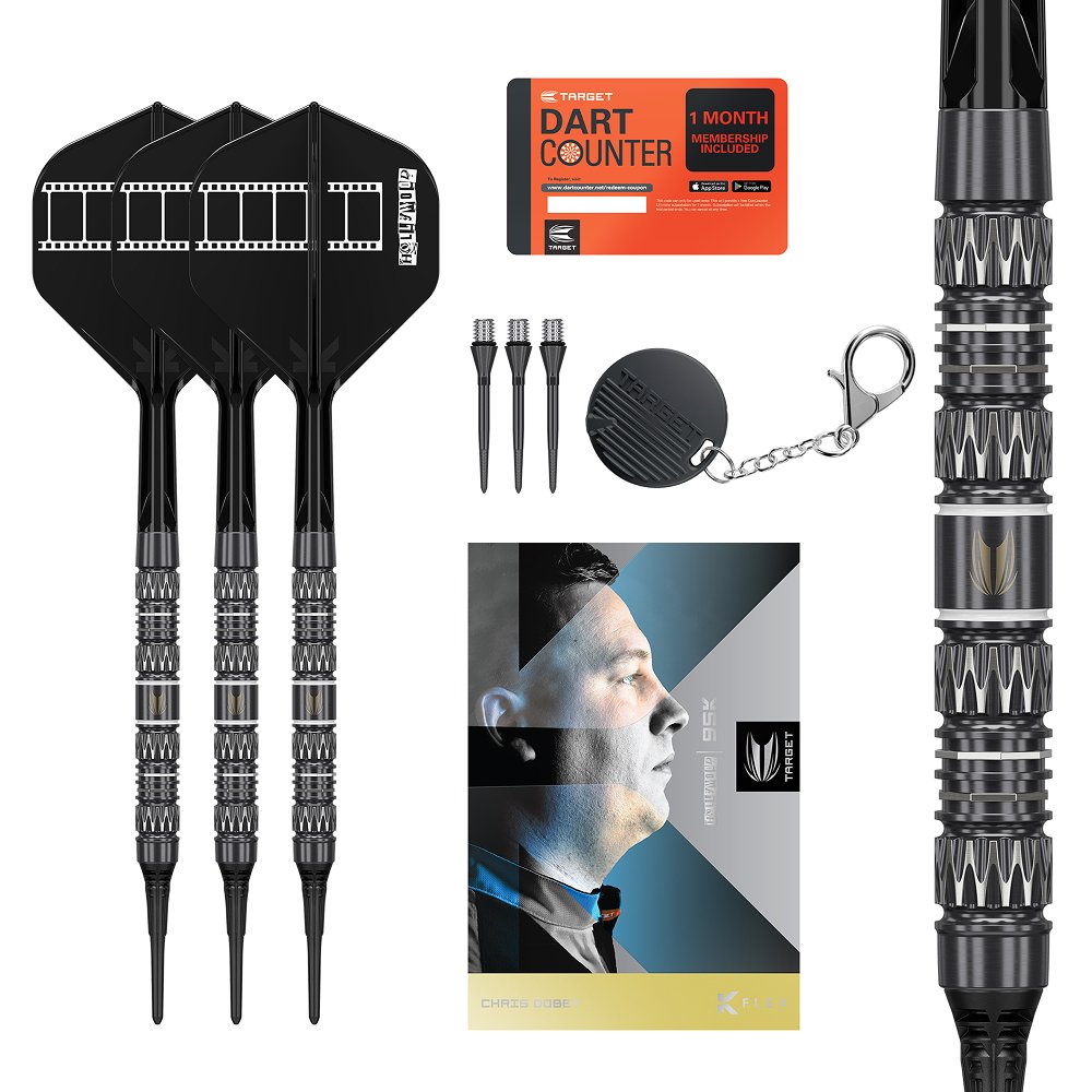 Target クリスドビー ターゲット 3本セット ソフトチップダーツ DOBEY CHRIS TARGET CHRIS ソフト | バレル ダーツ DOBEY ダーツ
