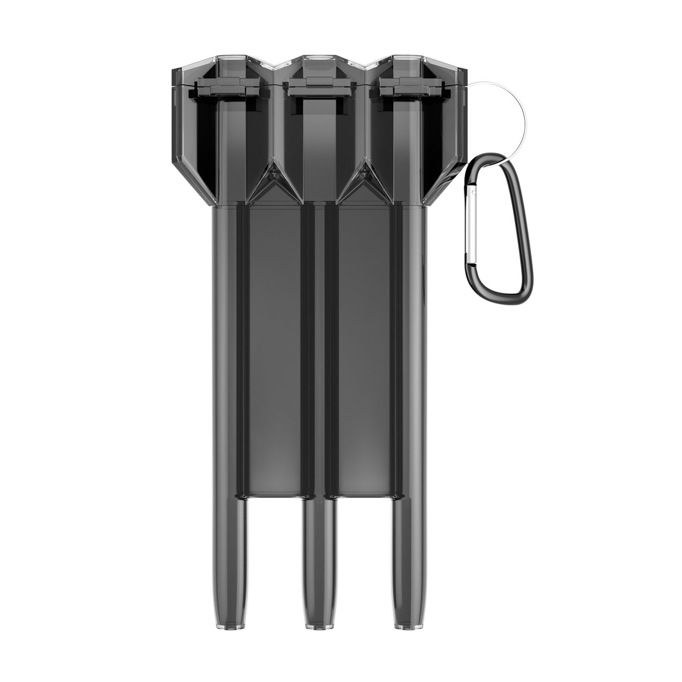 KOTO Molded Dart Wallet Transparent Black - Etui na Lotki