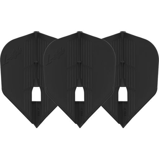 L-Style Champagne Flight Kami L3 Shape Black - Dart Flights