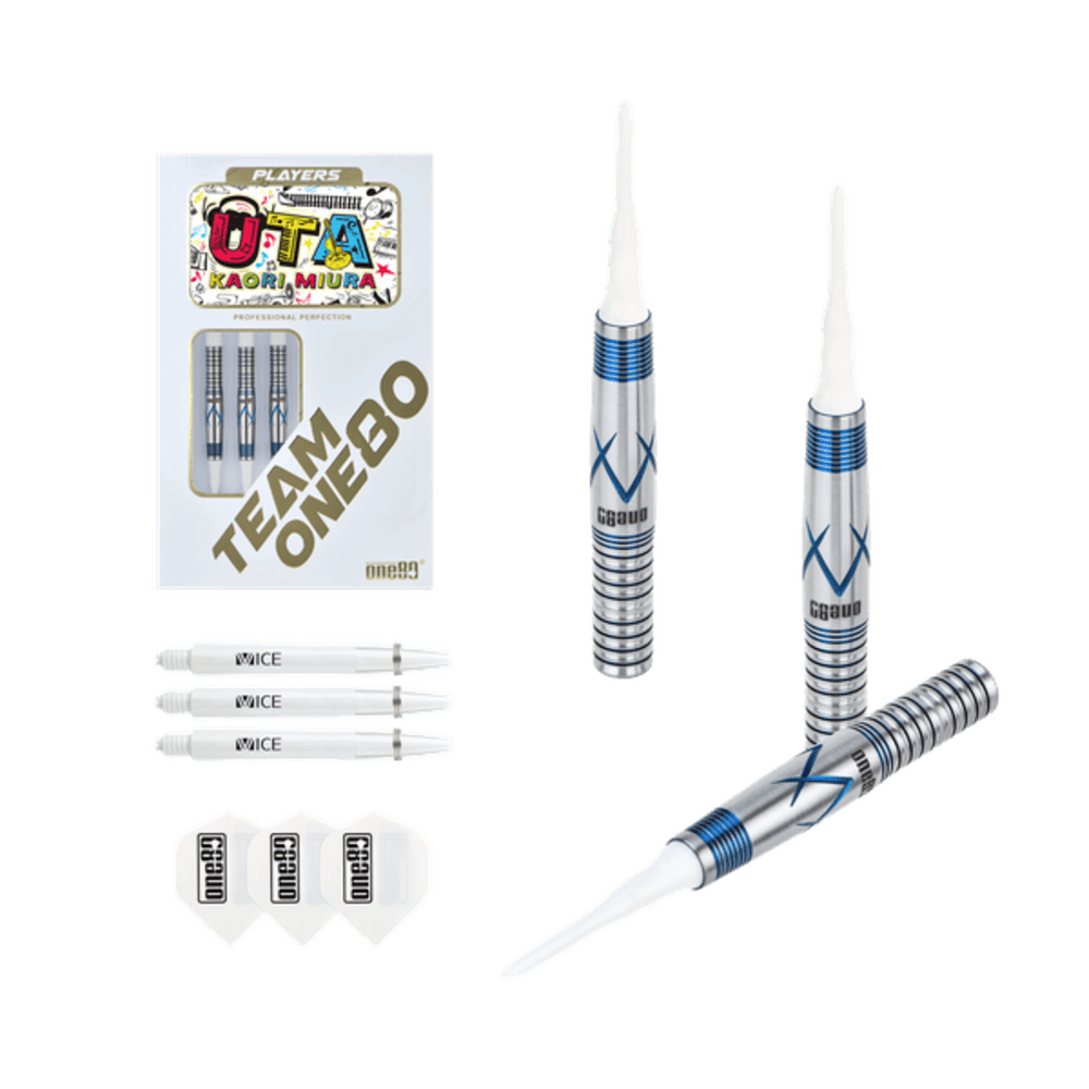 ONE80 Kaori Miura Blue 90% Soft Tip Darts