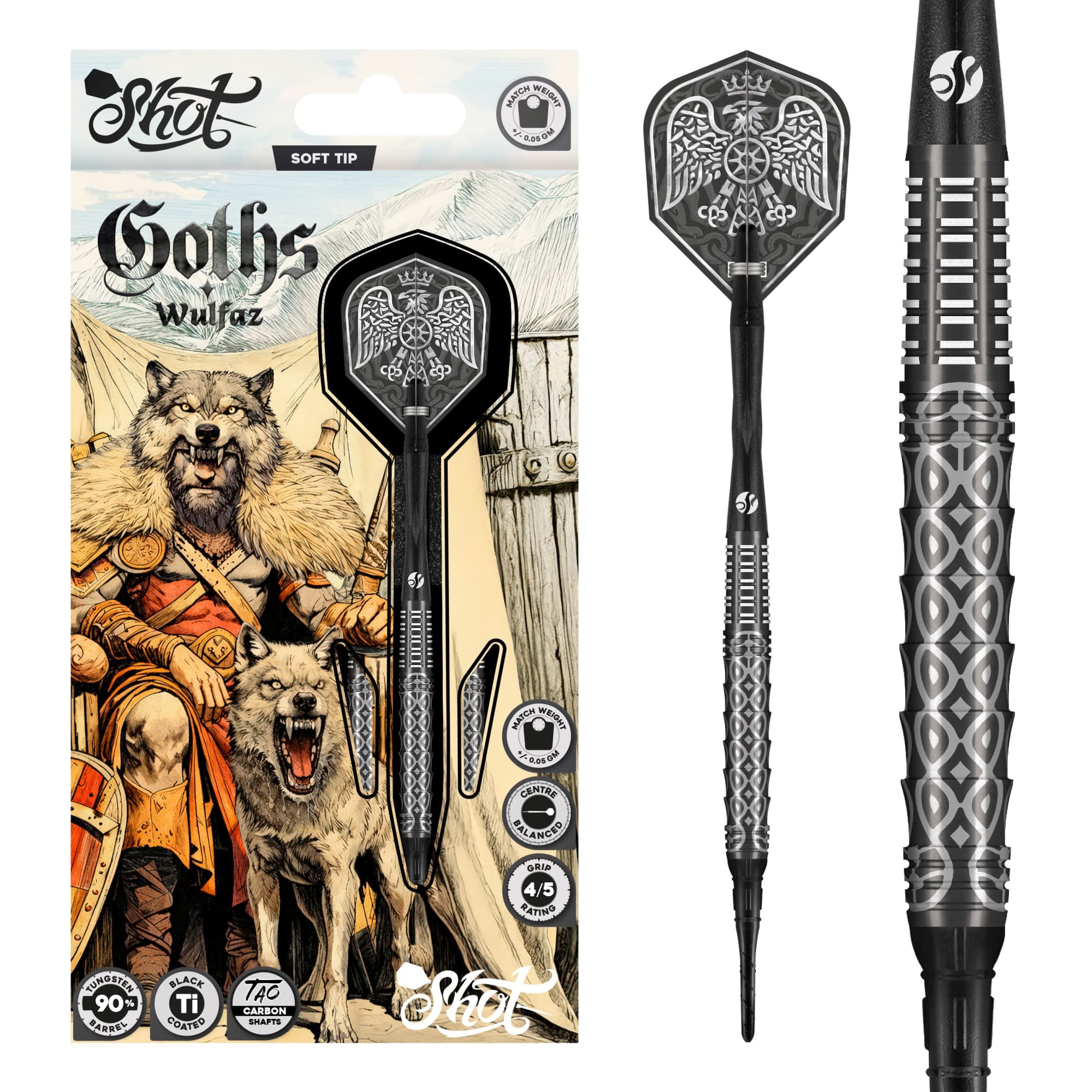 GACKT着用 darts of taujan monad vartix Shot Goths Wulfaz 90% - Soft Tip Darts - Dartshopper.com