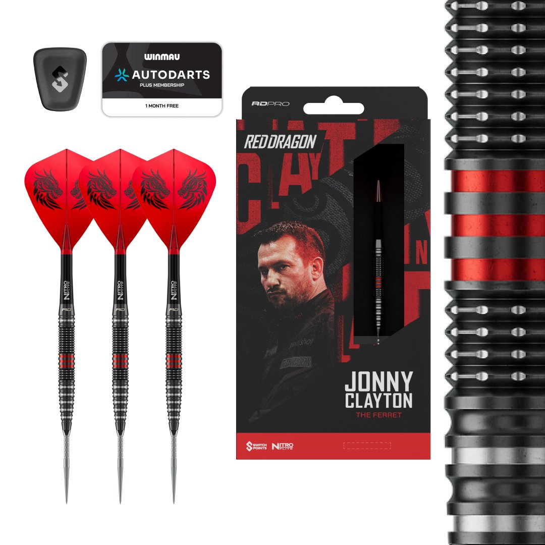 Red Dragon Jonny Clayton Pro Switch Point 90% - Dartpfeile