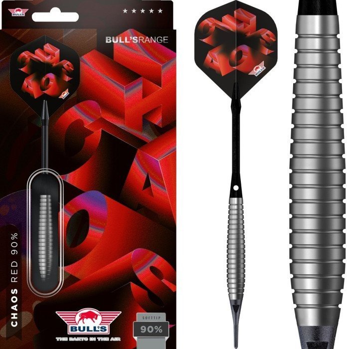 Bull's Chaos Red 90% Soft Tip Darts