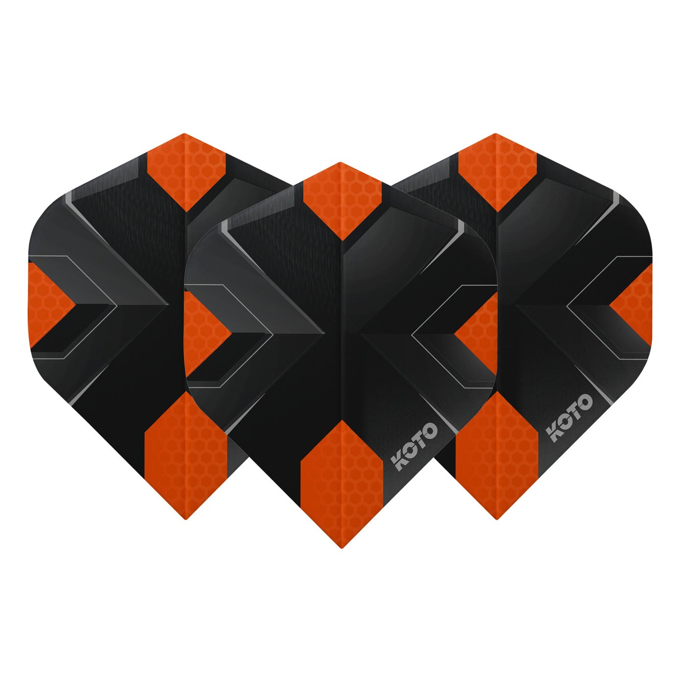 KOTO ZIZ-X NO2 Orange Darts Flights