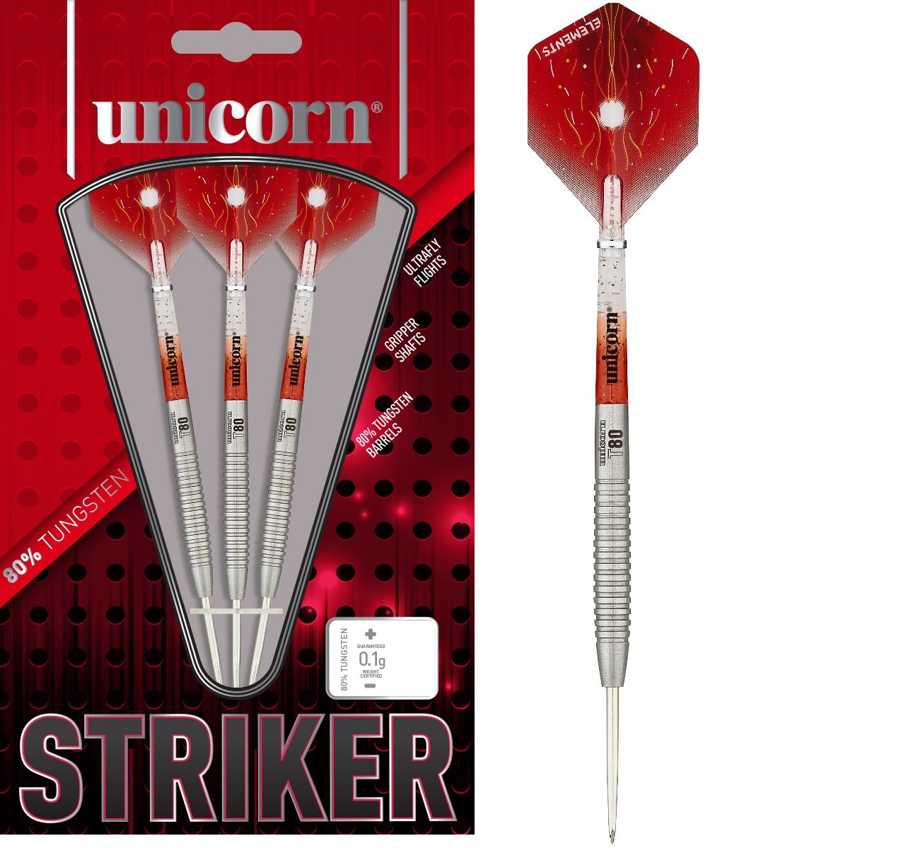 Unicorn Core XL Striker 2 80% - Dartpijlen