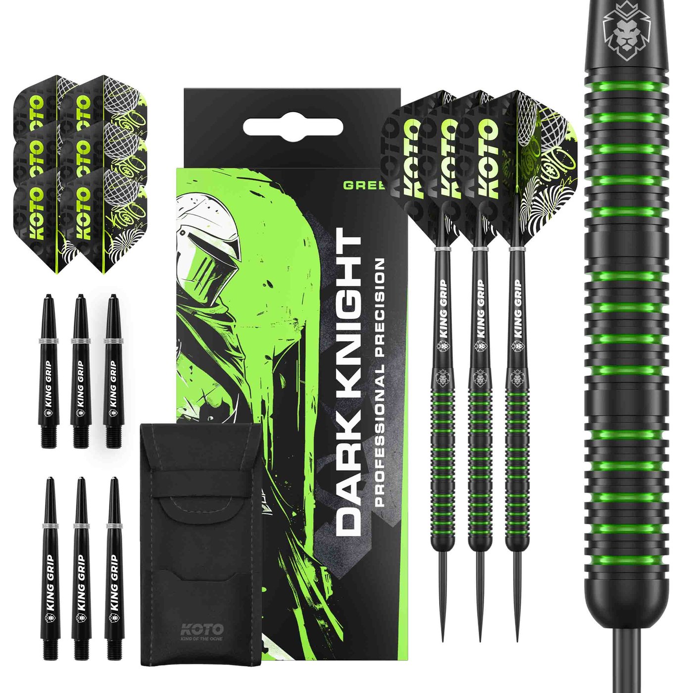 KOTO Dark Knight Green 80% - Steel Tip Darts