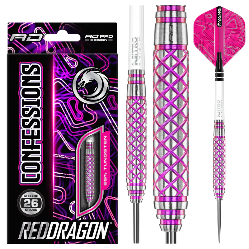 Dardos Red Dragon Confession 85% Punta de Acero