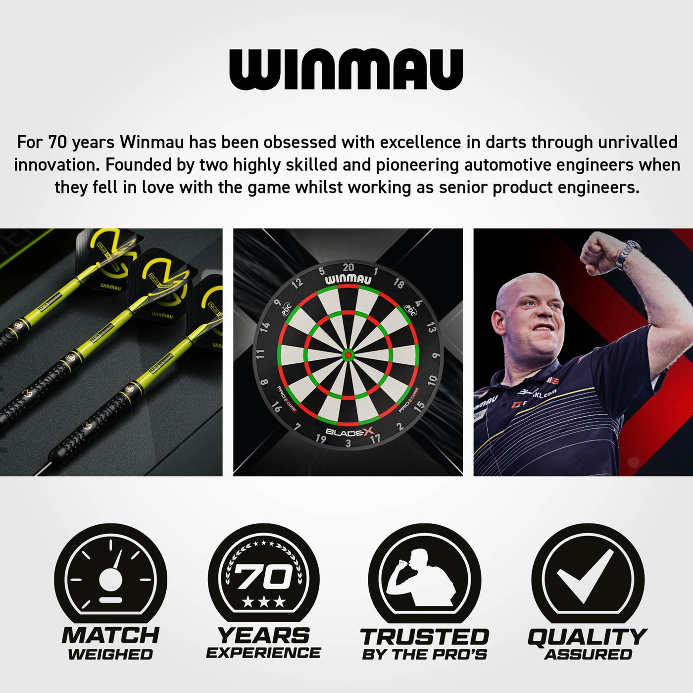 Winmau Michael van Gerwen Brass Signature Edition - Steel Tip