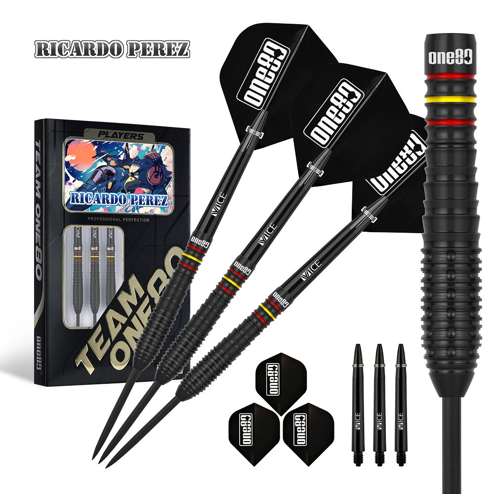 ONE80 Ricardo Perez V2 90% - Steel Tip Darts - Dartshopper.com