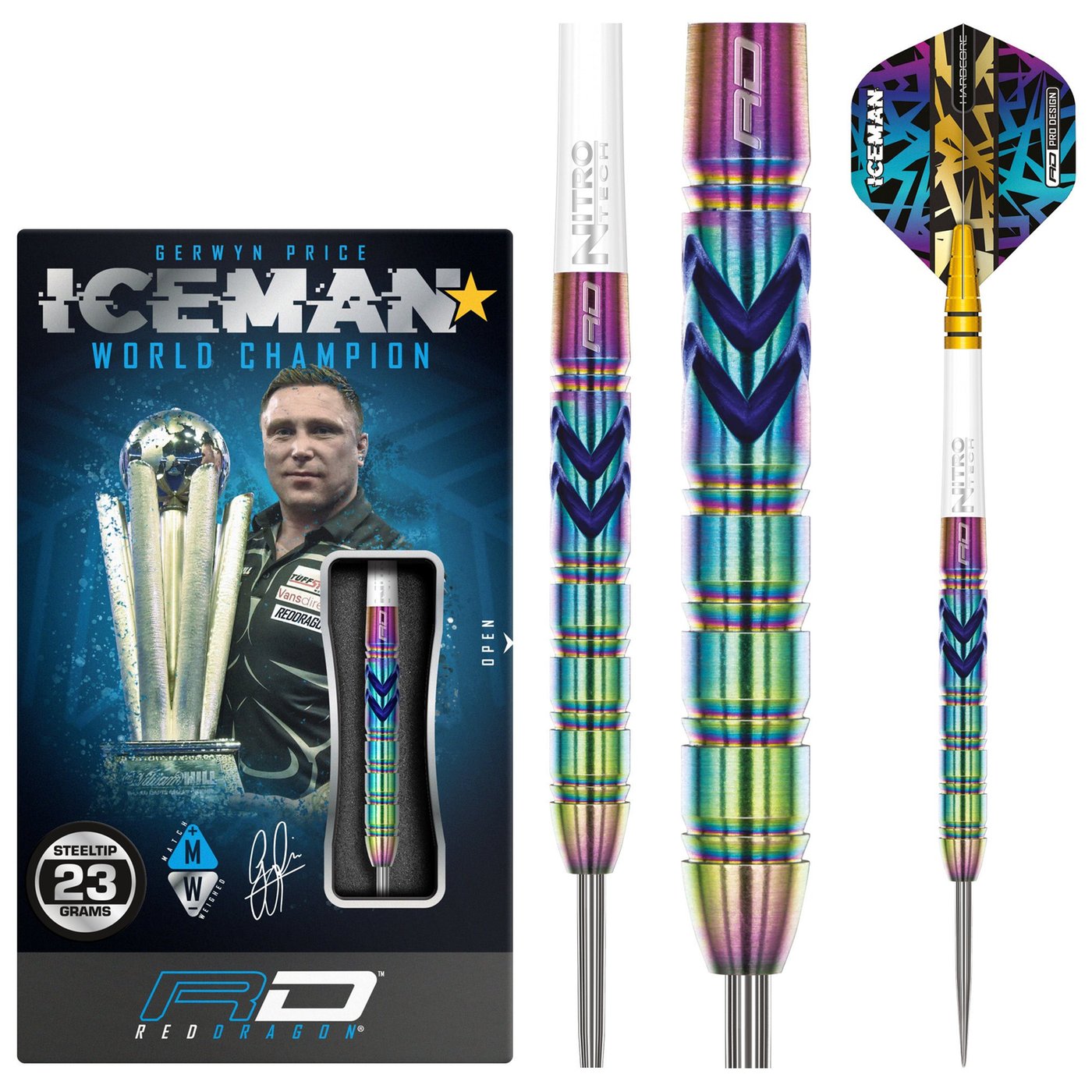 Red Dragon Gerwyn Price Ionic 90% Freccette Steel Darts