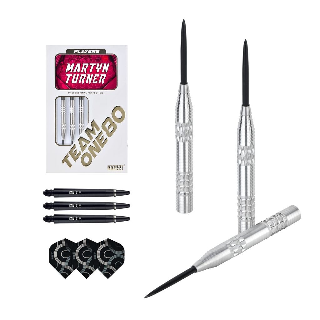 ONE80 Martyn Turner 90% Steel Tip Darts