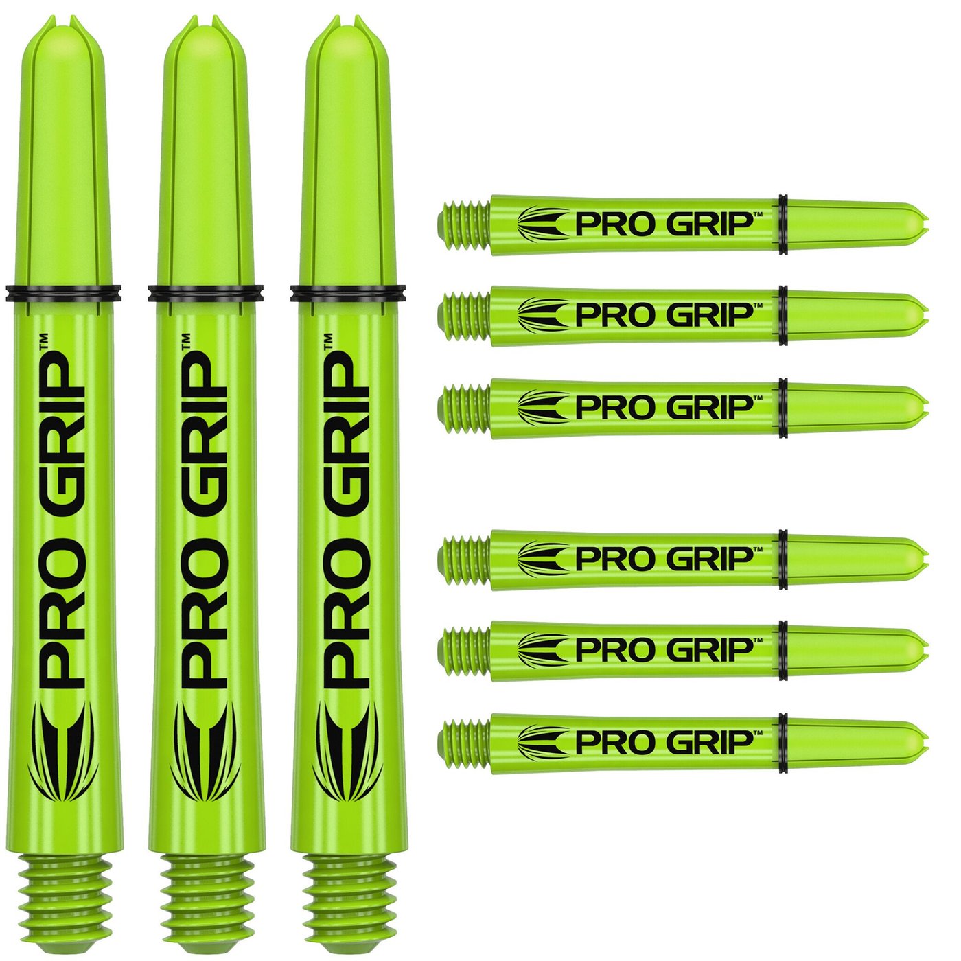 Cañas Target Pro Grip 3 Set Lime Green