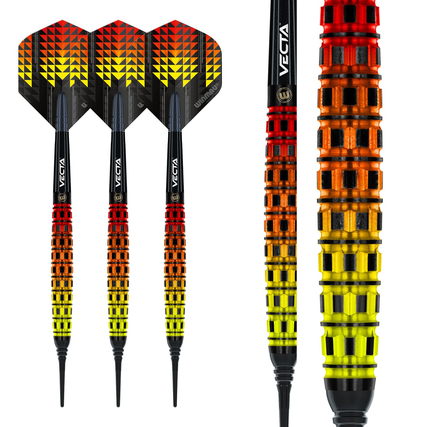 Winmau Firestorm Flame Torpedo 90% Soft Tip Darts