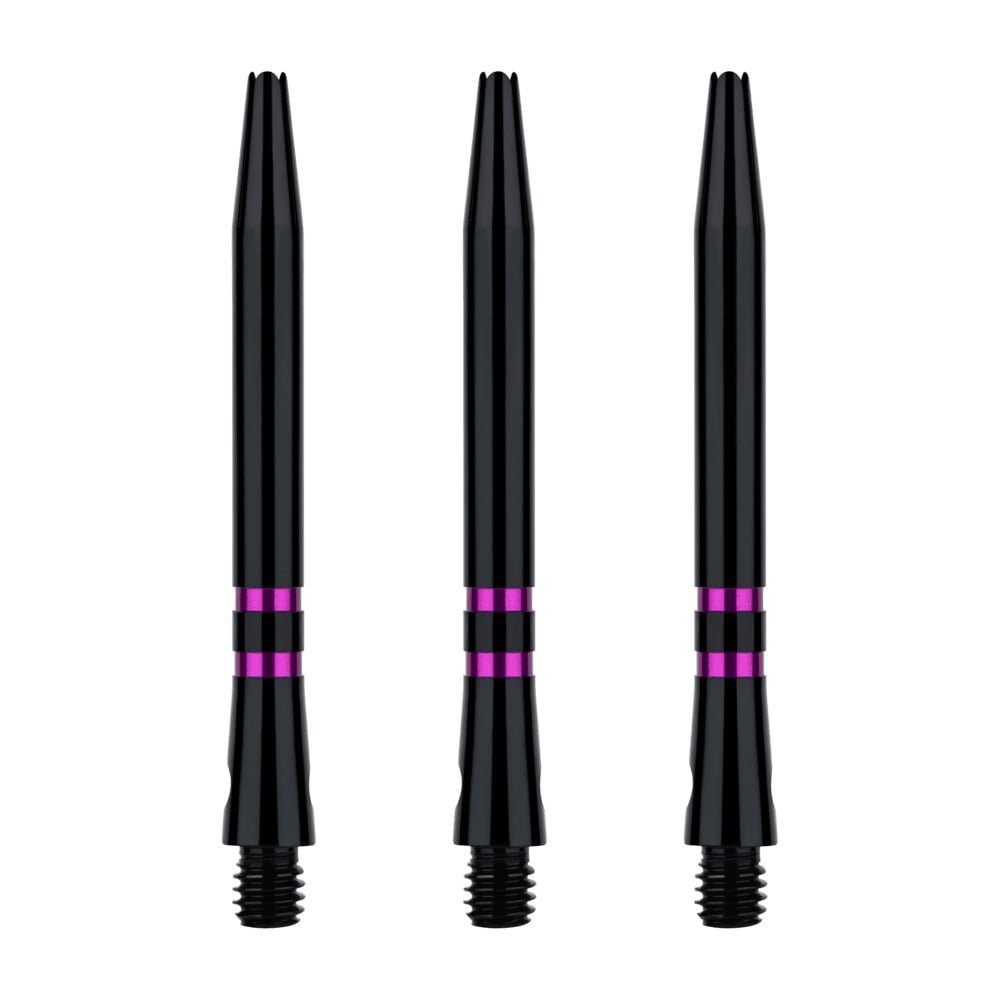 ONE80 TC Alu  Black Purple Darts Shafts