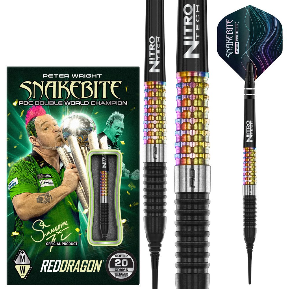 red dragon peter wright ソフト・スティールセット Red Dragon Peter Wright Corra 90% Soft Tip Darts