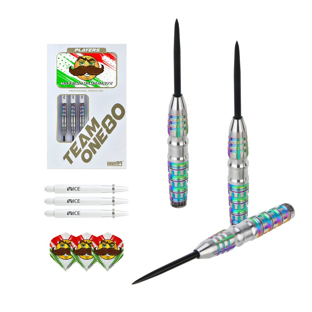 【mery】オッジィオットセット ONE80 Mamo Massimo Dante 90% - Steel Tip Darts - Dartshopper.com