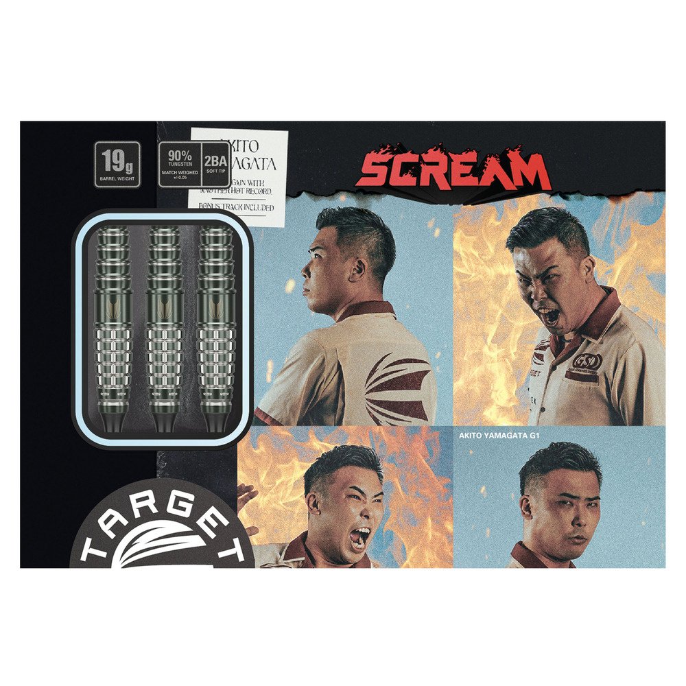 Target Japan Akito Yamagata Scream G1 90% Soft Tip Darts