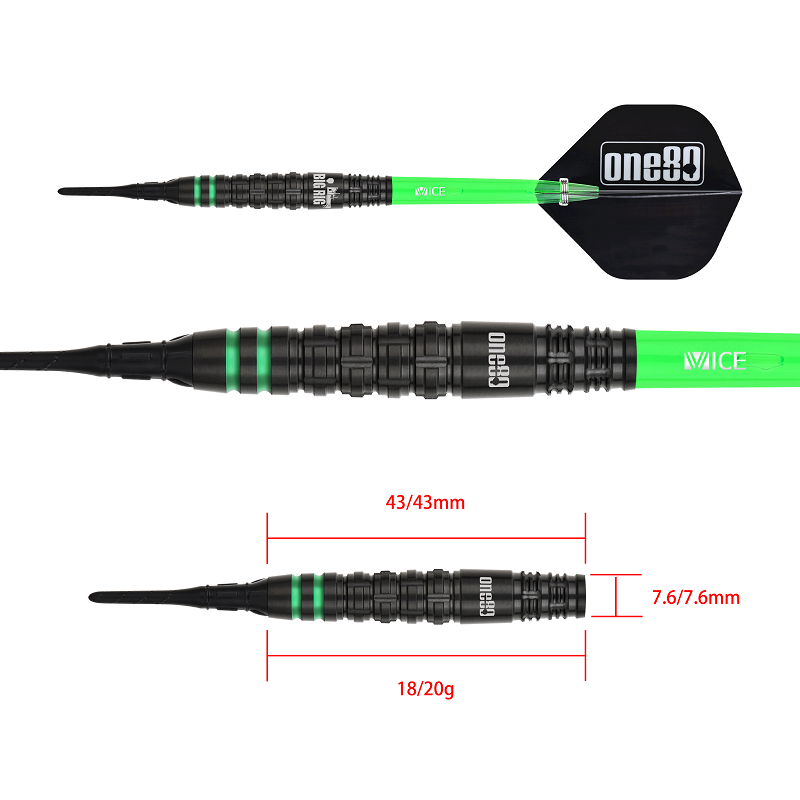ONE80 Ben Robb V2 90% Soft Tip Darts