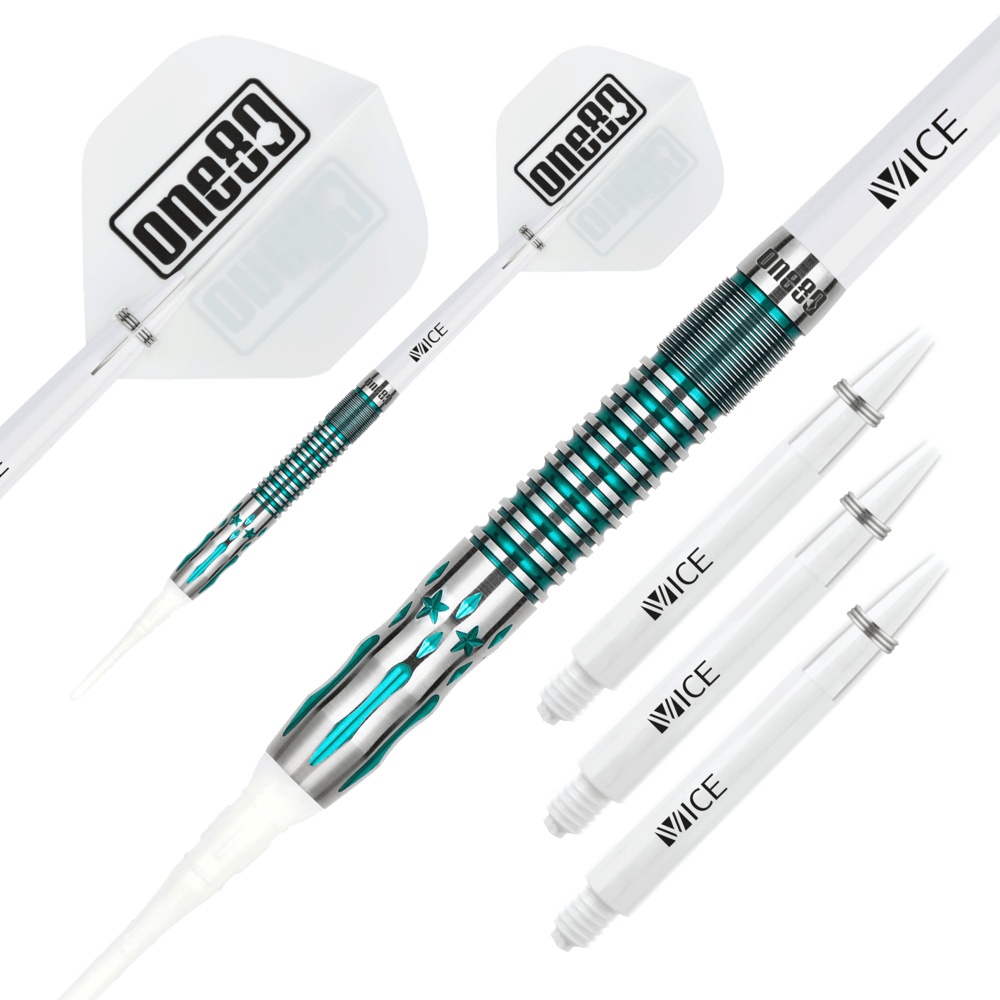 ONE80 Yasuko Uehara Blue 90% Soft Tip Darts