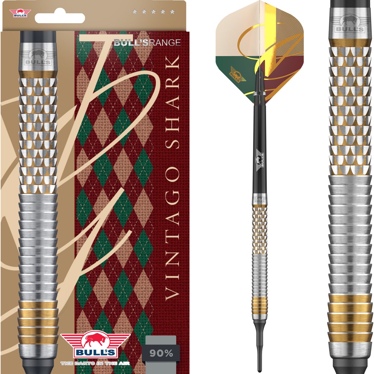 Bull's Vintago Shark 90% - Soft Tip Darts - Dartshopper.com