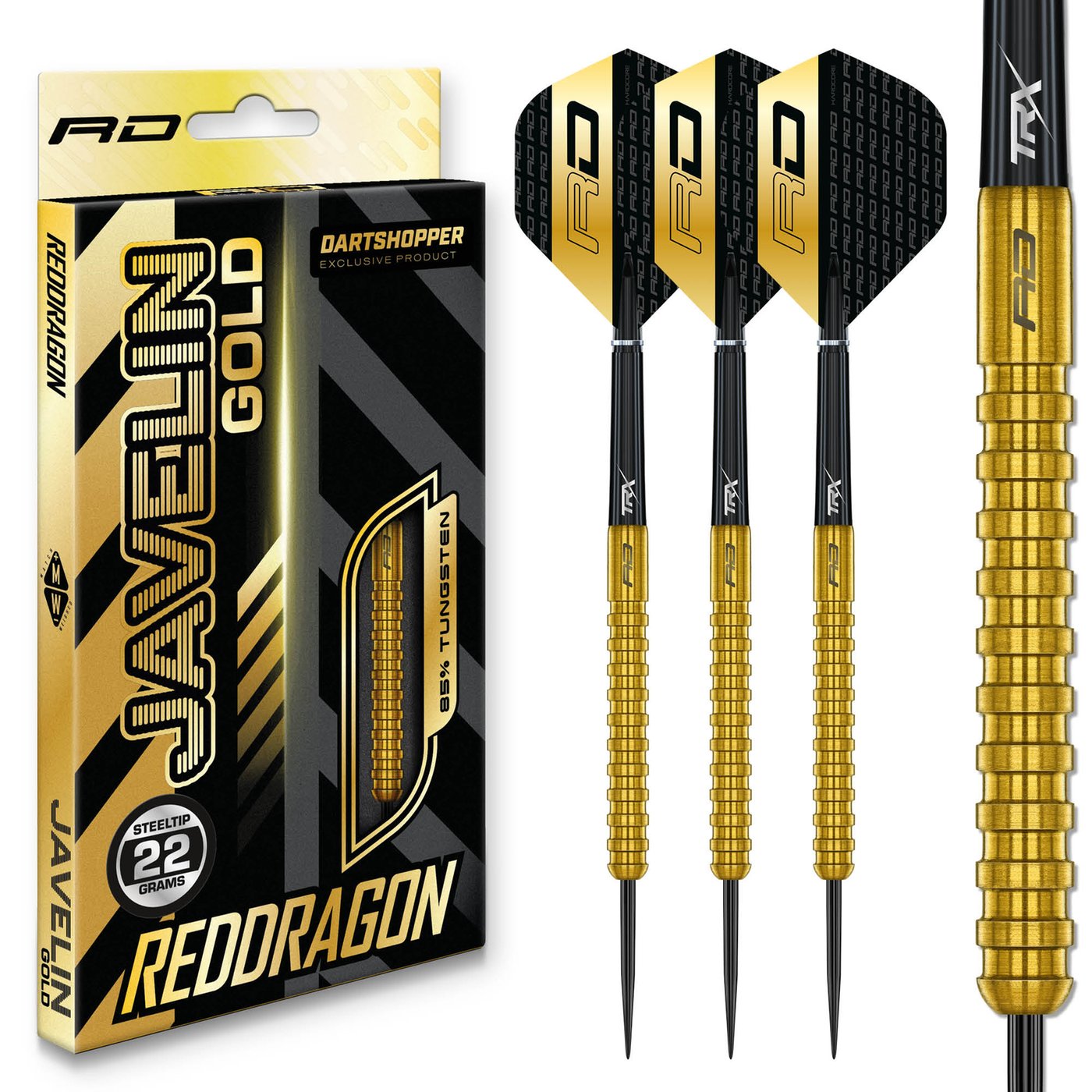 Red Dragon Javelin Gold 85% Dartshopper Exclusives - Steel Tip Darts