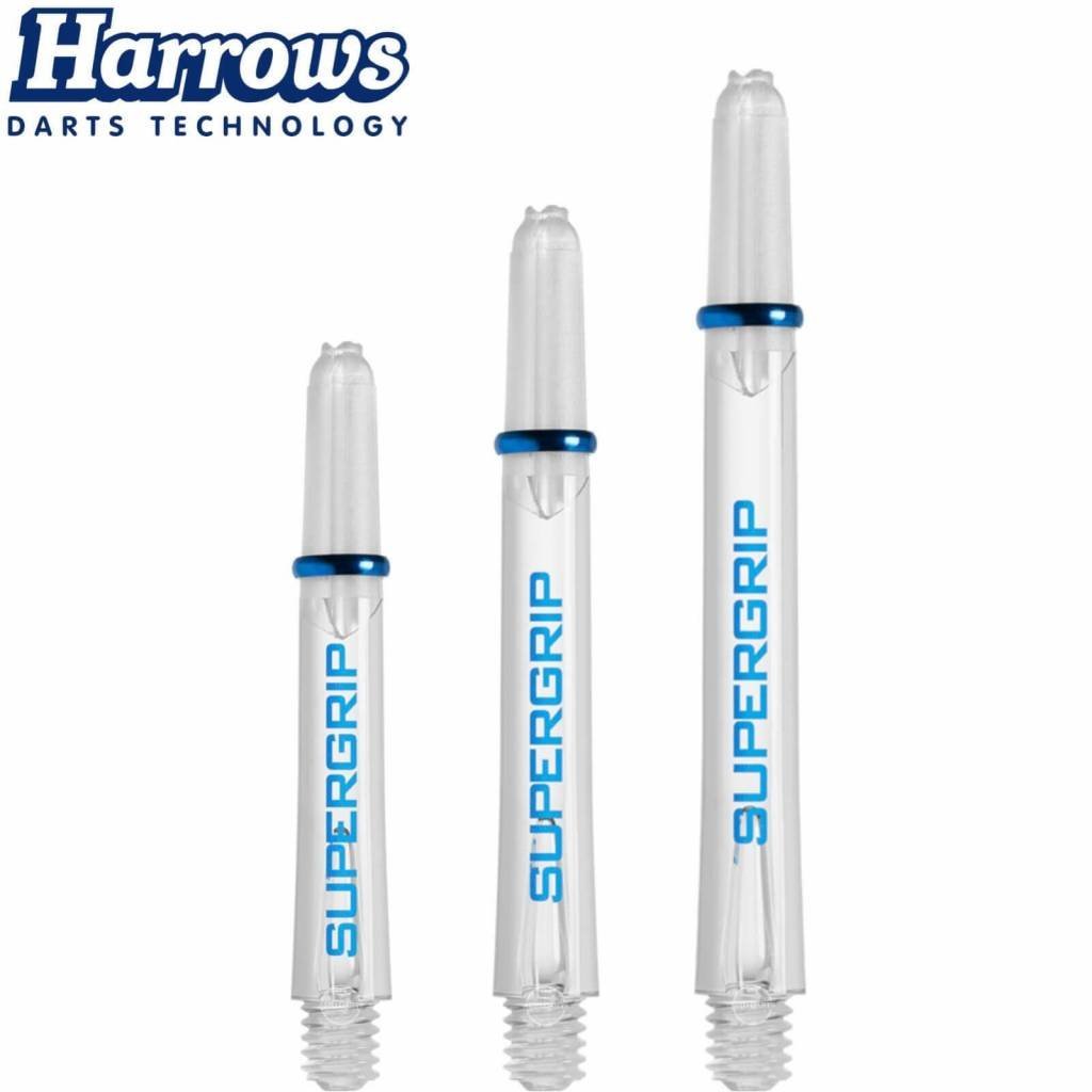 Harrows Supergrip Blue Clear Darts Shafts
