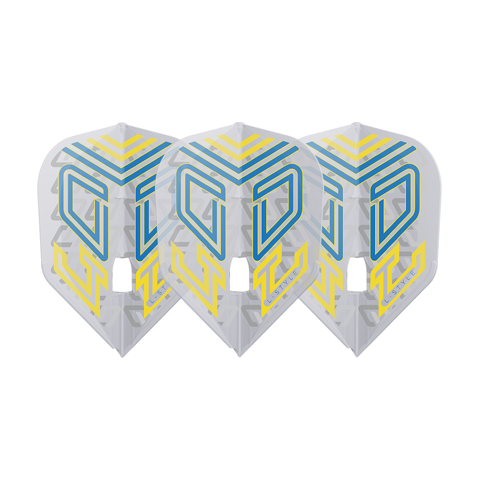 L-Style L1 Pro Oskar Lukasiak Clear White Darts Flights